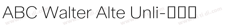 ABC Walter Alte Unli字体转换